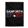 Danforth 17 Columbus Hockey Velveteen Plush Blanket