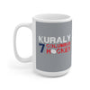 Kuraly 7 Columbus Hockey Ceramic Coffee Mug In Capital Silver, 15oz