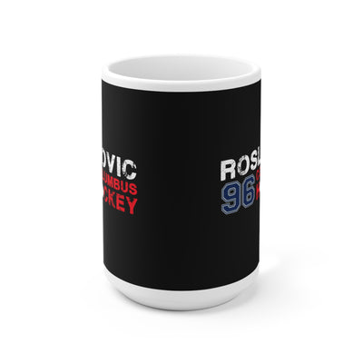 Roslovic 96 Columbus Hockey Ceramic Coffee Mug In Black, 15oz