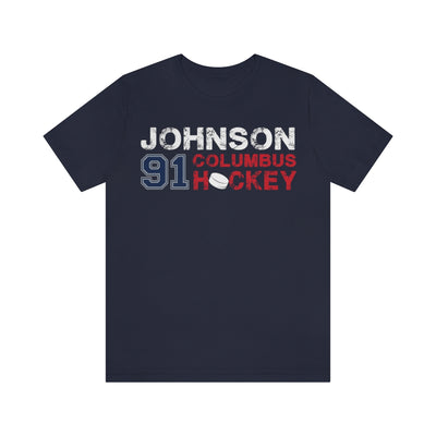 Johnson 91 Columbus Hockey Unisex Jersey Tee