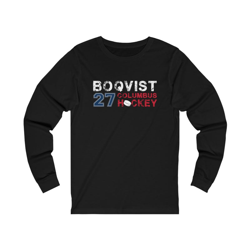 Boqvist 27 Columbus Hockey Unisex Jersey Long Sleeve Shirt