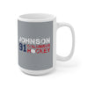 Johnson 91 Columbus Hockey Ceramic Coffee Mug In Capital Silver, 15oz