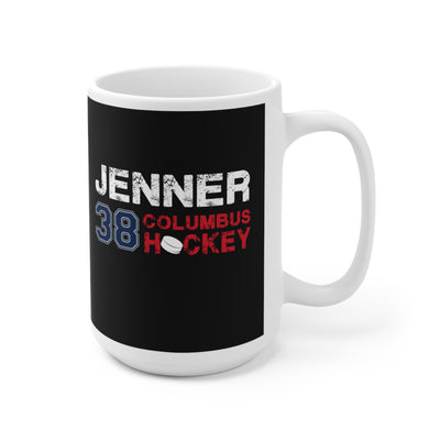 Jenner 38 Columbus Hockey Ceramic Coffee Mug In Black, 15oz