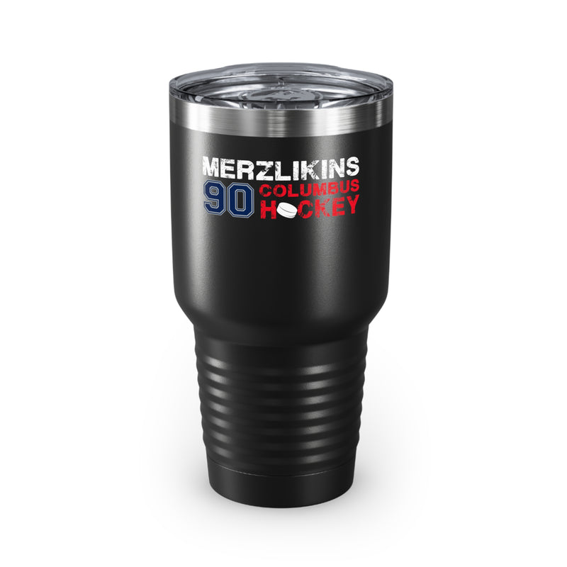 Merzlikins 90 Columbus Hockey Ringneck Tumbler, 30 oz