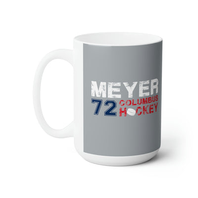 Meyer 72 Columbus Hockey Ceramic Coffee Mug In Capital Silver, 15oz