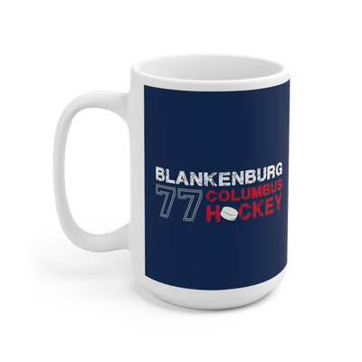Blankenburg 77 Columbus Hockey Ceramic Coffee Mug In Union Blue, 15oz