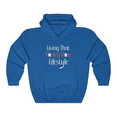 "Living That Hockey Mom Lifestyle" Unisex Hooded Sweatshirt