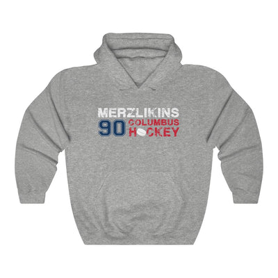 Merzlikins 90 Columbus Hockey Unisex Hooded Sweatshirt