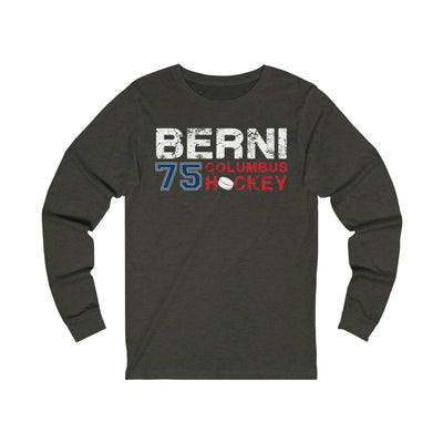 Berni 75 Columbus Hockey Unisex Jersey Long Sleeve Shirt
