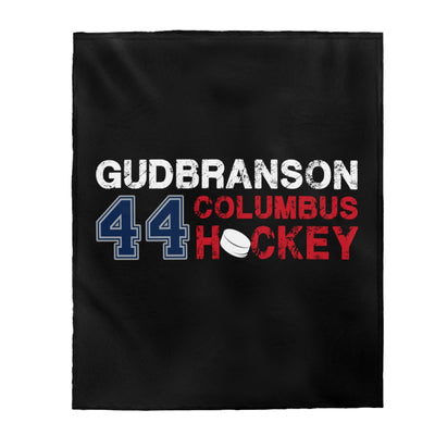 Gudbranson 44 Columbus Hockey Velveteen Plush Blanket