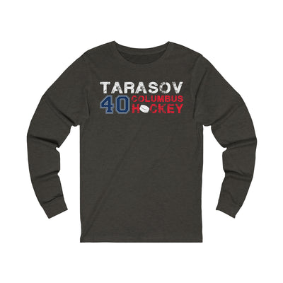 Tarasov 40 Columbus Hockey Unisex Jersey Long Sleeve Shirt