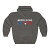 Merzlikins 90 Columbus Hockey Unisex Hooded Sweatshirt