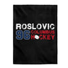 Roslovic 96 Columbus Hockey Velveteen Plush Blanket