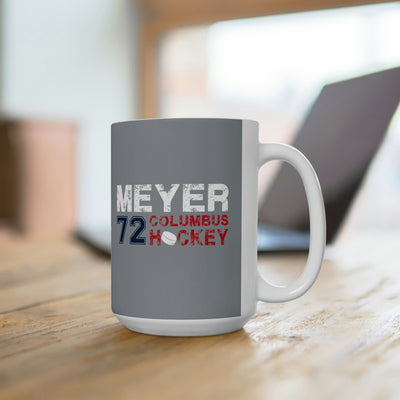 Meyer 72 Columbus Hockey Ceramic Coffee Mug In Capital Silver, 15oz
