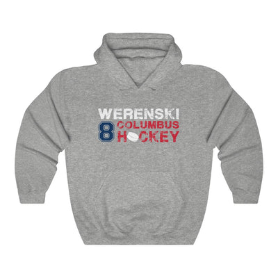 Werenski 8 Columbus Hockey Unisex Hooded Sweatshirt