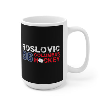 Roslovic 96 Columbus Hockey Ceramic Coffee Mug In Black, 15oz