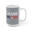 Laine 29 Columbus Hockey Ceramic Coffee Mug In Capital Silver, 15oz