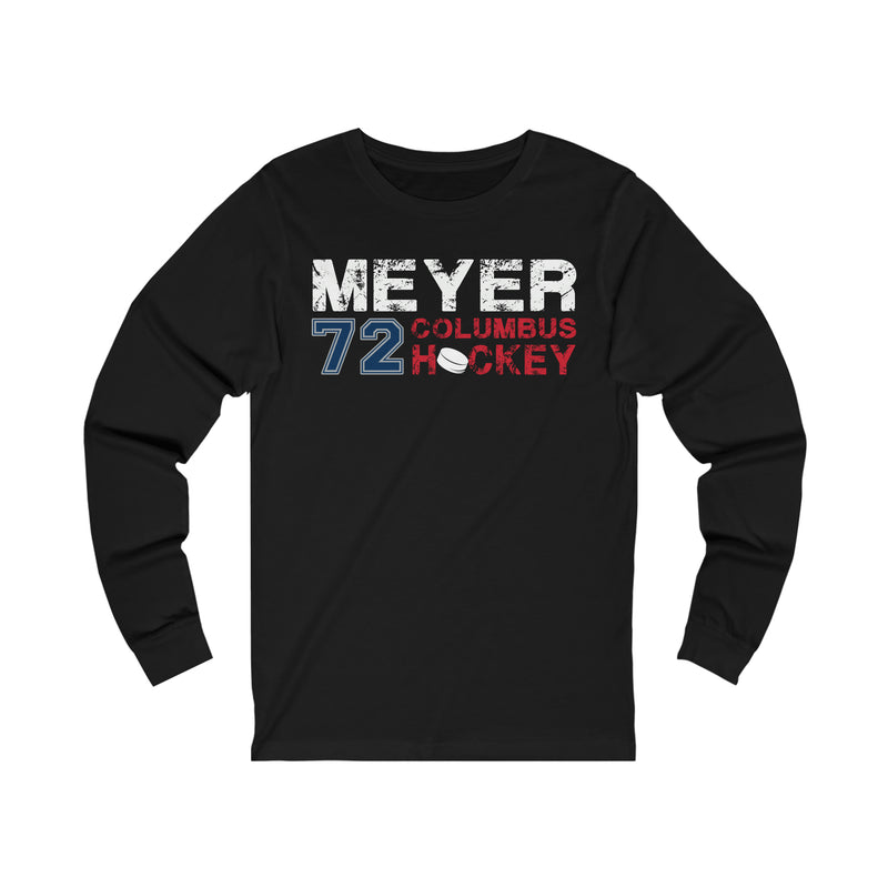 Meyer 72 Columbus Hockey Unisex Jersey Long Sleeve Shirt