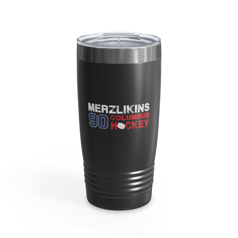 Merzlikins 90 Columbus Hockey Ringneck Tumbler, 20 oz