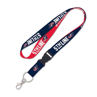 Columbus Blue Jackets 5th Line Lanyard With Detachable Buckle
