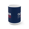 Olivier 24 Columbus Hockey Ceramic Coffee Mug In Union Blue, 15oz