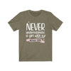 "Never Underestimate A Girl With Hockey Stick" Unisex Jersey Tee