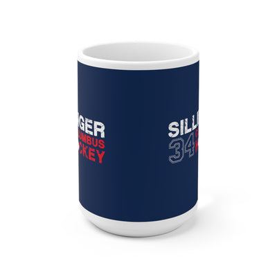 Sillinger 34 Columbus Hockey Ceramic Coffee Mug In Union Blue, 15oz