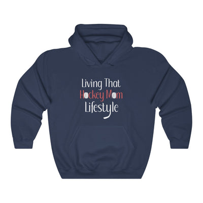 "Living That Hockey Mom Lifestyle" Unisex Hooded Sweatshirt