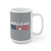 Merzlikins 90 Columbus Hockey Ceramic Coffee Mug In Capital Silver, 15oz