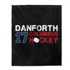 Danforth 17 Columbus Hockey Velveteen Plush Blanket