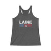 Laine Columbus Hockey Women's Tri-Blend Racerback Tank Top