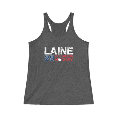 Laine Columbus Hockey Women's Tri-Blend Racerback Tank Top