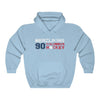 Merzlikins 90 Columbus Hockey Unisex Hooded Sweatshirt