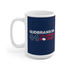 Gudbranson 44 Columbus Hockey Ceramic Coffee Mug In Union Blue, 15oz