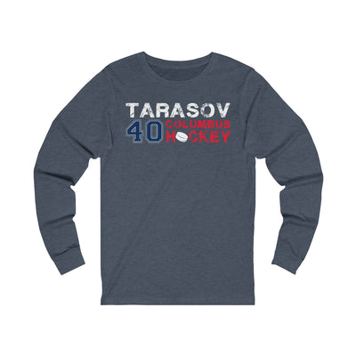 Tarasov 40 Columbus Hockey Unisex Jersey Long Sleeve Shirt