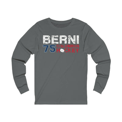 Berni 75 Columbus Hockey Unisex Jersey Long Sleeve Shirt