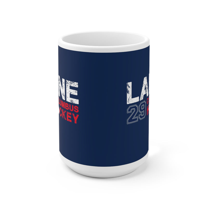 Laine 29 Columbus Hockey Ceramic Coffee Mug In Union Blue, 15oz