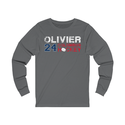 Olivier 24 Columbus Hockey Unisex Jersey Long Sleeve Shirt