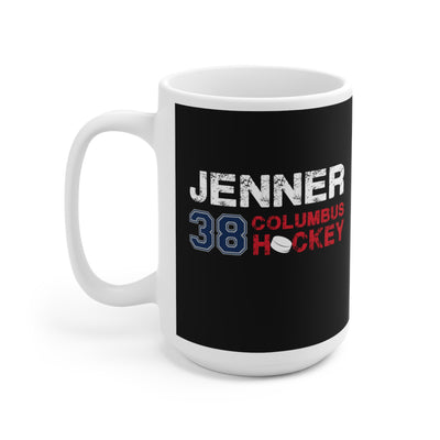 Jenner 38 Columbus Hockey Ceramic Coffee Mug In Black, 15oz