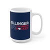 Sillinger 34 Columbus Hockey Ceramic Coffee Mug In Union Blue, 15oz