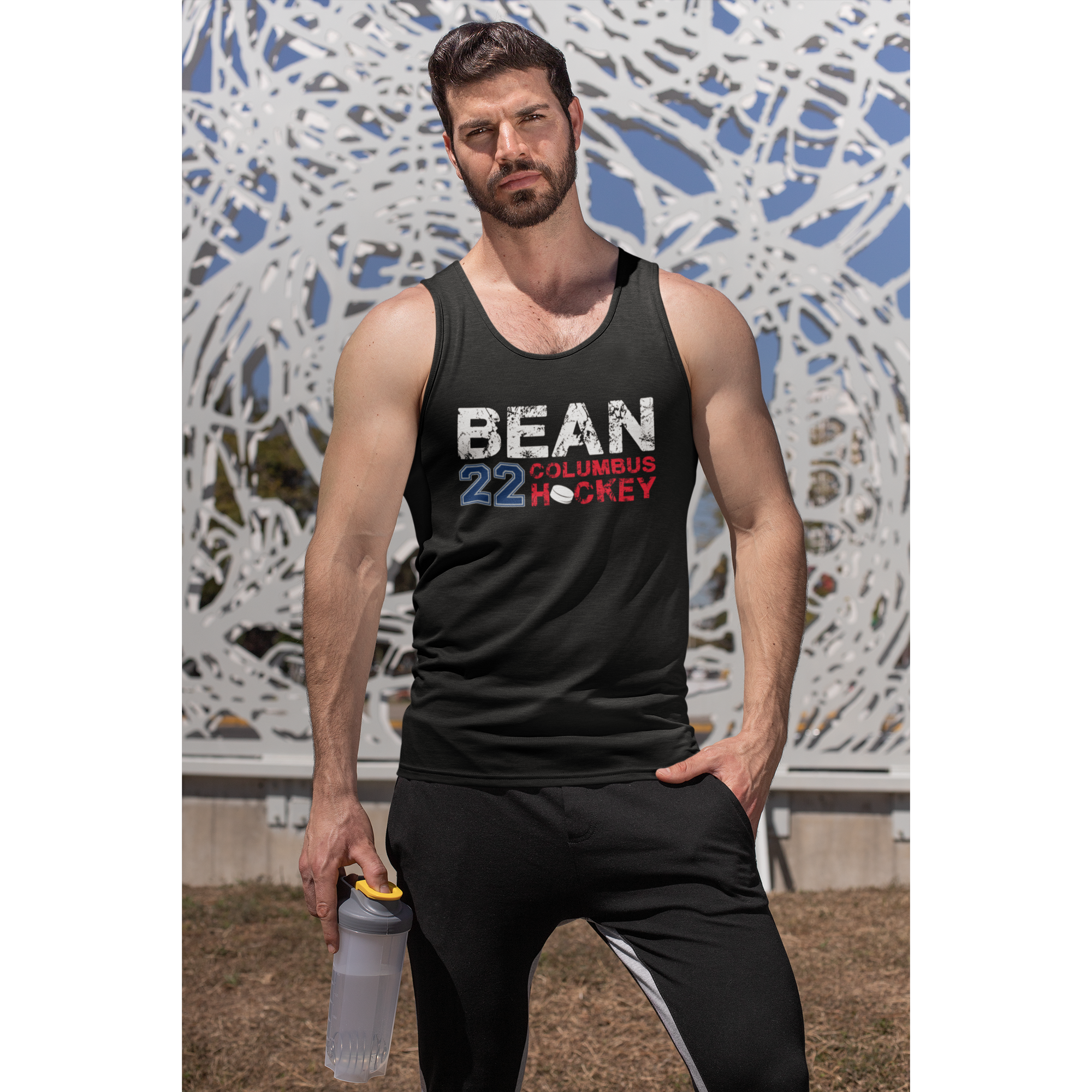 Bean 22 Columbus Hockey Unisex Jersey Tank Top