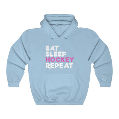 "Eat Sleep Hockey Repeat" Unisex Hooded Sweatshirt
