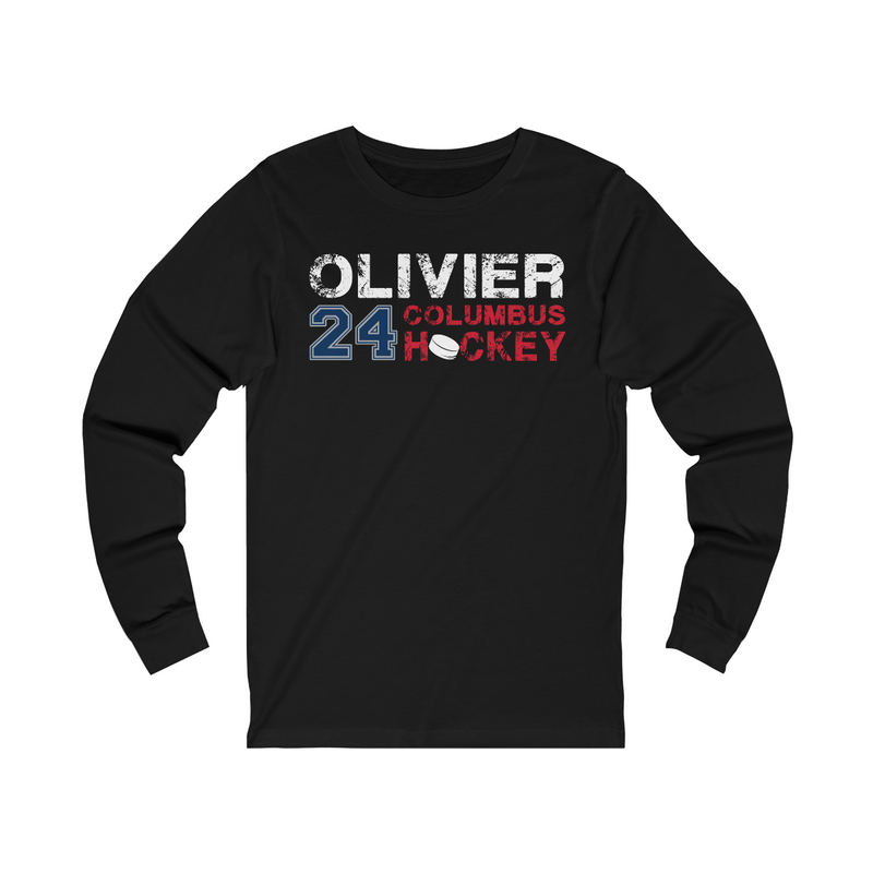 Olivier 24 Columbus Hockey Unisex Jersey Long Sleeve Shirt