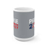 Peeke 2 Columbus Hockey Ceramic Coffee Mug In Capital Silver, 15oz