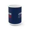 Johnson 91 Columbus Hockey Ceramic Coffee Mug In Union Blue, 15oz