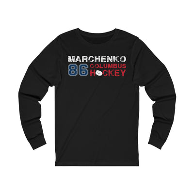 Marchenko 86 Columbus Hockey Unisex Jersey Long Sleeve Shirt