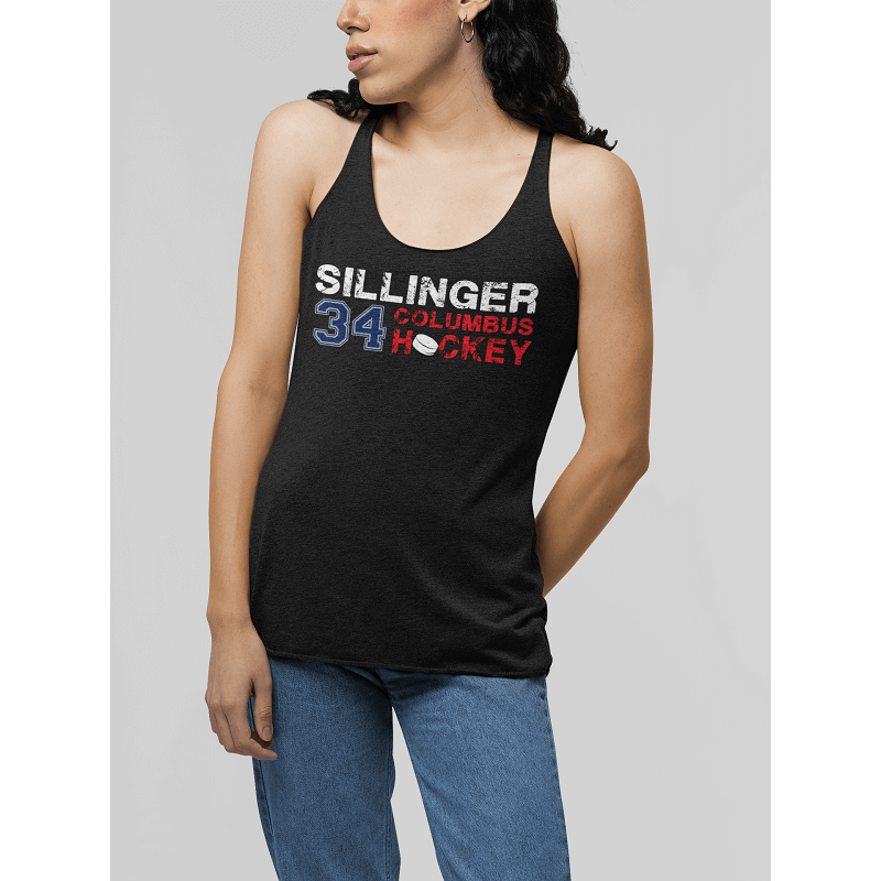 Sillinger Columbus Hockey Women's Tri-Blend Racerback Tank Top